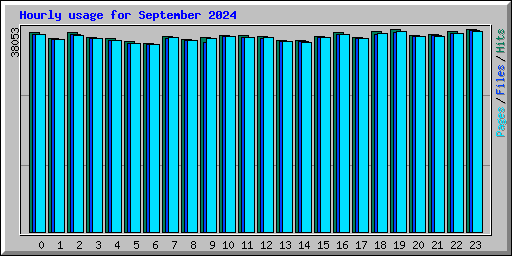 Hourly usage for September 2024