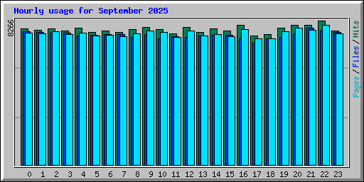 Hourly usage for September 2025